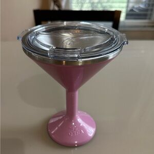 Oxo Pink Martini Glass with Lid Drinkware